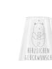 Mr. & Mrs. Panda Weinglas Bär Baby mit Spruch in Transparent