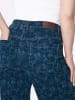 sheego Jeans in dark blue-gemustert
