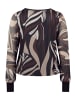 Betty Barclay Langarm-Shirt mit Plissee in Taupe/Black