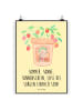 Mr. & Mrs. Panda Poster Sommerfreude mit Spruch in Gelb Pastell