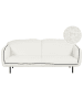 Beliani 3-Sitzer Sofa TONSBERG in Weiß/Schwarz - (W) 198 x (H) 78 x (L) 85 cm