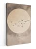OnlyWow Leinwand Bilder Taupe