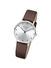 Regent Analog-Armbanduhr Regent Lederarmband braun mittel (ca. 32mm)
