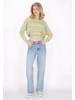 myMo Women Sweater in yellow multicolor