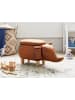Beliani Tierhocker ELEPHANT in Braun/Braun - (W) 70 x (H) 35 x (L) 32 cm