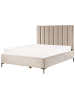 Beliani 3-tlg Schlafzimmer Set SEZANNE in Beige/Grau/Schwarz 170x215x142 cm