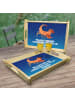 Mr. & Mrs. Panda Sofa Tablett Sternzeichen Skorpion mit Spruch in Sternenhimmel Blau