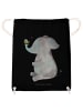 Mr. & Mrs. Panda Gym Bag Elefant Biene ohne Spruch in Schwarz