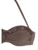 Bruno Banani Bügel-Bandeau-Bikini in coffee