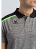 erima Liga 2.0 Poloshirt in grau melange/schwarz/green gecko