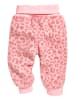 Playshoes Pumphose Fleece Leo-Print in Rosa