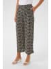 Kaffe Casual Hose KAmille Loose fit in Black/Chalk Graphic Lines
