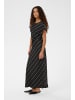 Soaked in Luxury Kleid SLMarcela Feminine Form in Black W White Stripes