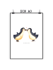 Mr. & Mrs. Panda Poster Pinguin Liebe ohne Spruch in Weiß