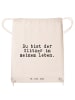 Mr. & Mrs. Panda gym tasche Du bist der Glitzer... mit Spruch in Creme