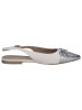 Caprice Ballerina in WHITE/SILVER
