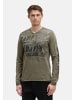 CAMP DAVID  Longsleeve 'Riding The World II' in khaki