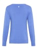 Tamaris V-Ausschnitt-Pullover in blau melange