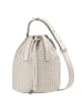 DuDu Filicudi M. Beuteltasche Leder 19 cm in pearl grey