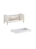58 aufm Kessel BABYBETT Karilynn 147x68x77 aus MDF+Massivholz in Weiß