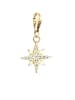 Nenalina Charm 925 Sterling Silber Sterne, Astro in Gold