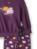 Calida Bündchen-Pyjama aus reiner Baumwolle in deep purple