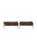 relaxdays 2 x Beeteinfassung in Braun - (B)60 x (H)10 cm