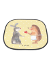 Mr. & Mrs. Panda Sonnenblende Auto Hase Igel ohne Spruch in Gelb Pastell