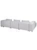 Beliani Ecksofa BRANDE in Grau - (W) 330 x (H) 70 x (L) 184 cm