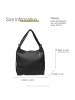Florence Leder Schultertasche, Cityrucksack Florence Tasche, Rucksack schwarz ca. 40cm