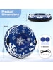 COSTWAY Aufblasbar Schneereifen 107cm Snowtube in Blau