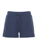 LASCANA Shorts in blau-meliert