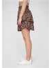 Cloud5ive Cloud5ive Tiered Mini Skirt in brown/black