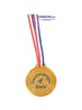 Eduplay Kunststoff-Medaille mit Sicherheitsverschluss zum Beschriften in Gold in Gold