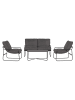ebuy24 Sofaset Theodor Schwarz 86 x 46 cm