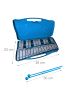 relaxdays Glockenspiel in Blau - (B)38 x (H)4 x (T)23 cm