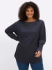 sheego Langarm-Shirt in tiefblau