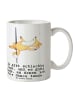 Mr. & Mrs. Panda Kaffeetasse Fuchs PoledanZeichen mit Spruch in Weiß