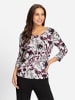 WITT WEIDEN Print-Shirt in ecru-burgund-bedruckt