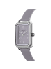 Lucardi Lederimitat Quarz Regal Silber