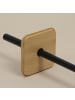 NUXIO WC-Bürste ZETRU mit Bambusdeckel in Schwarz, (B) 11 x (H) 38 x (L) 11 cm