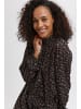 Kaffe Kleid KAsally Loose fit in Black/Brown/ Bedo Petit Flower