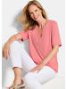 GOLDNER Jerseyshirt mit Blende in koralle
