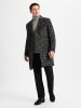 Finshley & Harding London Wollmantel in anthrazit schwarz - 0001
