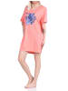 NORMANN kurzarm Nachthemd Schlafshirt Designs - 66973 in bunt