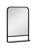 HOMCOM Wandspiegel-70L x 10,2B x 50H cm-Schwarz