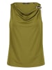 Zero  Blusentop mit Wasserfallausschnitt in Fir Green