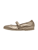Tamaris Flache Ballerinas aus Leder Braun