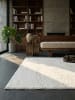 KADIMA DESIGN Teppich Kurzflor Uni rutschhemmend pflegeleicht Wohnzimmer Flur in Creme