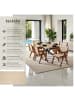 tectake Armlehnstuhl im Boho-Stil, 59 x 56,5 x 82,5 cm, Belastbarkeit 120 kg